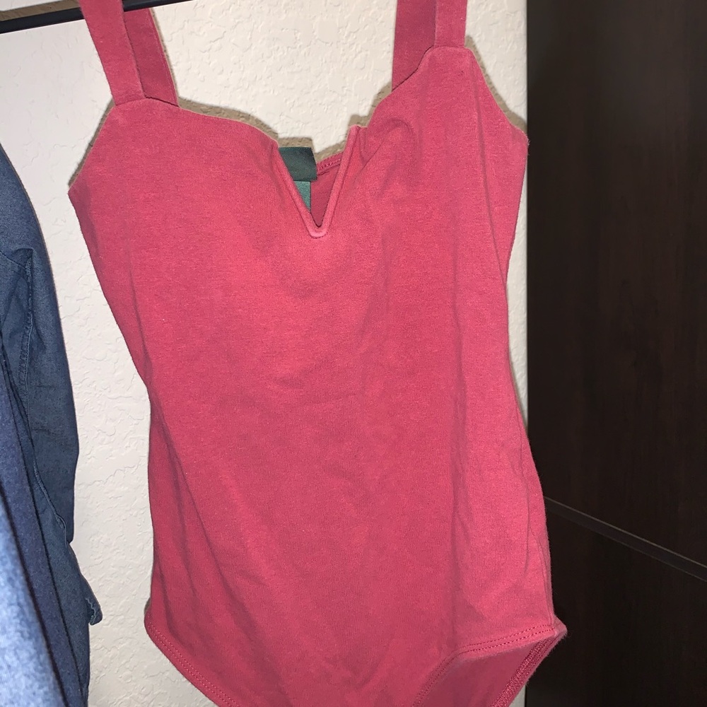 Wild Fable Burgundy Bodysuit
